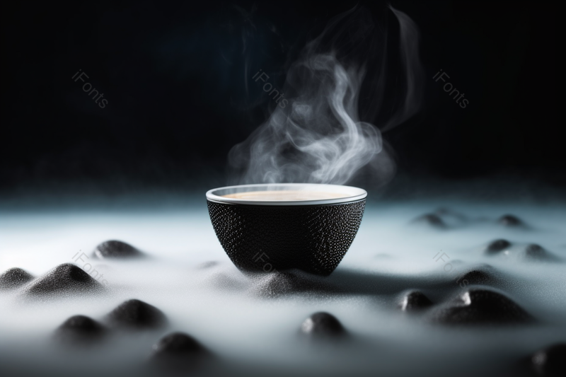烟雾缭绕下的茶杯茶文化背景图,高清,摄影图,摄影图片,图片大全,摄影图免费下载